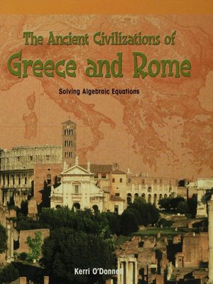 cover image of The Ancient Civilizations of Greece and Rome